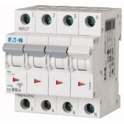 PLS6-C16/3N-MW 243018 EATON ELECTRIC Over current switch, 16A, 3pole+N, type C characteristic