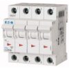 PLS6-C1,6/4-MW 243074 EATON ELECTRIC Over current switch, 1, 6 A, 4 p, type C characteristic