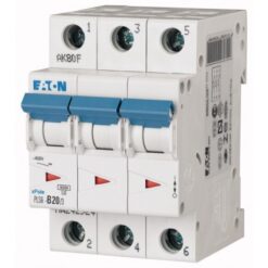 PLS6-C20/3-MW 242950 EATON ELECTRIC Over current switch, 20A, 3 p, type C characteristic