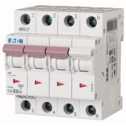 PLS6-C32/3N-MW 243021 EATON ELECTRIC Over current switch, 32A, 3pole+N, type C characteristic