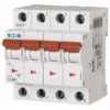 PLS6-C4/4-MW 243079 EATON ELECTRIC Over current switch, 4A, 4 p, type C characteristic