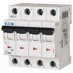 PLS6-C40/4-MW 243091 EATON ELECTRIC Over current switch, 40A, 4 p, type C characteristic
