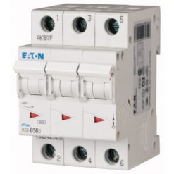 PLS6-C50/3N-MW 243023 EATON ELECTRIC Over current switch, 50A, 3pole+N, type C characteristic