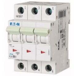 PLS6-C8/3-MW 242944 EATON ELECTRIC Over current switch, 8A, 3 p, type C characteristic