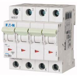 PLS6-C8/4-MW 243082 EATON ELECTRIC Over current switch, 8A, 4 p, type C characteristic
