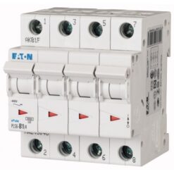 PLS6-D1/4-MW 243095 EATON ELECTRIC Over current switch, 1A, 4 p, type D characteristic