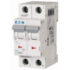 PLS6-D15/2-MW 242902 EATON ELECTRIC Over current switch, 15A, 2 p, type D characteristic