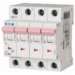 PLS6-D2/4-MW 243098 EATON ELECTRIC Over current switch, 2A, 4 p, type D characteristic