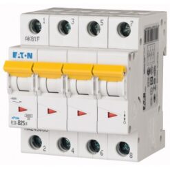 PLS6-D25/4-MW 243112 EATON ELECTRIC Over current switch, 25A, 4 p, type D characteristic