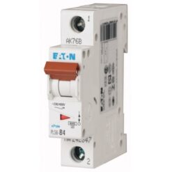 PLS6-D4-MW 242696 EATON ELECTRIC Over current switch, 4A, 1p, type D characteristic