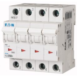 PLS6-D50/4 113408 EATON ELECTRIC Over current switch, 50A, 4 p, type D characteristic