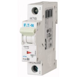 PLS6-D8-MW 242699 EATON ELECTRIC Over current switch, 8A, 1p, type D characteristic