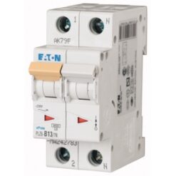 PLZ6-B13/1N-MW 242783 EATON ELECTRIC Miniature circuit breaker (MCB), 13A, 1pole+N, type B characteristic