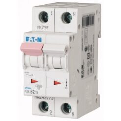 PLZ6-B2/1N-MW 242773 EATON ELECTRIC Over current switch, 2A, 1pole+N, type B characteristic
