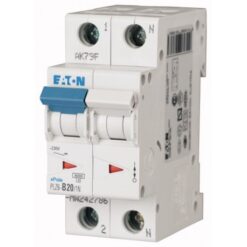PLZ6-B20/1N-MW 242786 EATON ELECTRIC Over current switch, 20A, 1pole+N, type B characteristic