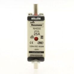 NH FUSE 25A 500V GL/GG SIZE 000 25NHG000BI 0001664006 EATON ELECTRIC Fuse-link, LV, 25 A, AC 500 V, NH000, g..