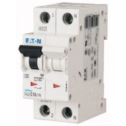 FAZ6-D40/1N 177537 EATON ELECTRIC Miniature circuit breaker (MCB), 40A, 1pole+N, type D characteristic, 6 kA