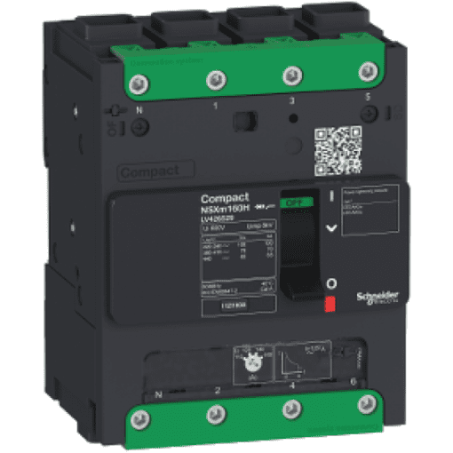 MCCB ComPact NSXm - Cầu dao tự động NSXm 16kA TM100D 4P3T Elink