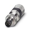 SACC-M 8MS-4PCON CX 1404598 PHOENIX CONTACT Sensor/actuator connector, male, straight, 4-pos., M8, Piercecon