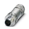 SACC-M12MS-5PL SH 1424658 PHOENIX CONTACT Connector, 5-position, shielded, Plug straight M12, A-coded, Push-..