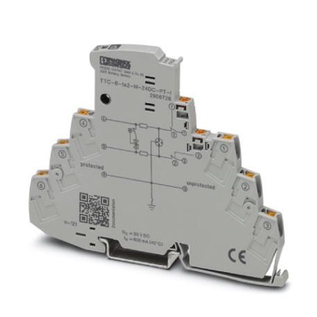 TTC-6-1X2-M-24DC-PT-I 2906726 PHOENIX CONTACT Surge protection with integrated status indicator and knife di.. TTC-6-1X2-M-24DC-PT-I 2906726 PHOENIX CONTACT Surge protection with integrated status indicator and knife di..