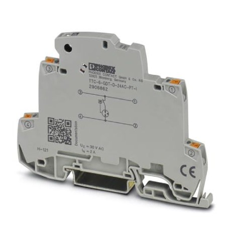 TTC-6-GDT-D-24AC-PT-I 2906862 PHOENIX CONTACT Coarse surge protection with integrated status indicator for a.. TTC-6-GDT-D-24AC-PT-I 2906862 PHOENIX CONTACT Coarse surge protection with integrated status indicator for a..