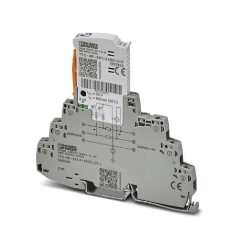 TTC-6P-2X1-F-24DC-UT-I 1065319 PHOENIX CONTACT Surge protection, consisting of protective plug and base elem.. TTC-6P-2X1-F-24DC-UT-I 1065319 PHOENIX CONTACT Surge protection, consisting of protective plug and base elem..