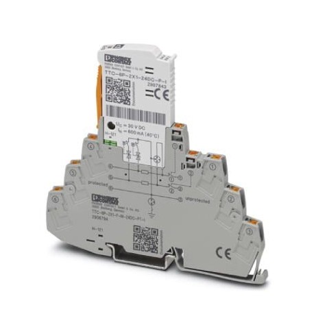 TTC-6P-2X1-F-M-24DC-PT-I 2906794 PHOENIX CONTACT Surge protection, consisting of protective plug and base el.. TTC-6P-2X1-F-M-24DC-PT-I 2906794 PHOENIX CONTACT Surge protection, consisting of protective plug and base el..